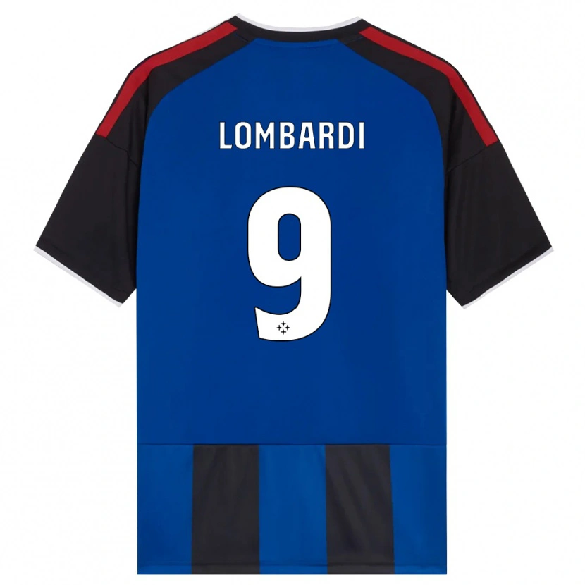 Danxen Kinderen Samuele Lombardi #9 Zwart Rood Wit Blauw Thuisshirt Thuistenue 2026/27 T-Shirt België