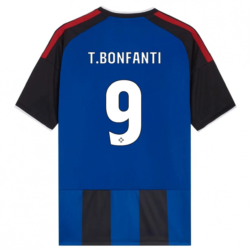 Danxen Kinderen Thomas Bonfanti #9 Zwart Rood Wit Blauw Thuisshirt Thuistenue 2026/27 T-Shirt België