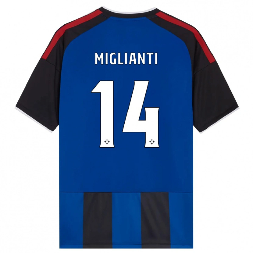 Danxen Kinderen Niccolò Miglianti #14 Zwart Rood Wit Blauw Thuisshirt Thuistenue 2026/27 T-Shirt België