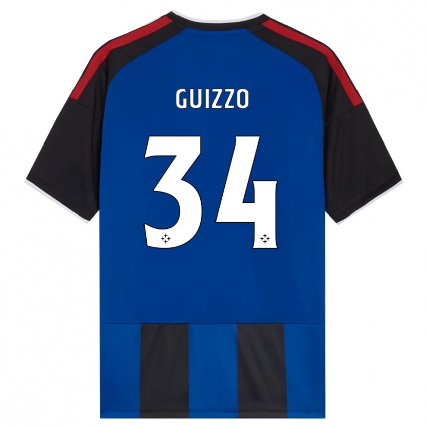 Danxen Kinderen Tommaso Guizzo #34 Zwart Rood Wit Blauw Thuisshirt Thuistenue 2026/27 T-Shirt België