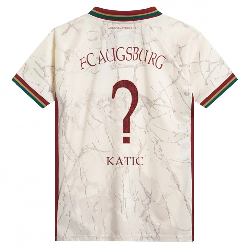 Danxen Kinderen Daniel Katic #0 Groen Rijst Wit Bordeauxrood Thuisshirt Thuistenue 2026/27 T-Shirt België