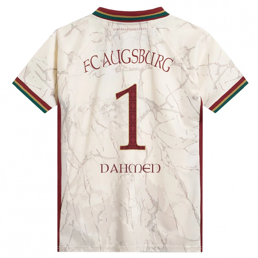 Danxen Kinderen Finn Dahmen #1 Groen Rijst Wit Bordeauxrood Thuisshirt Thuistenue 2026/27 T-Shirt België