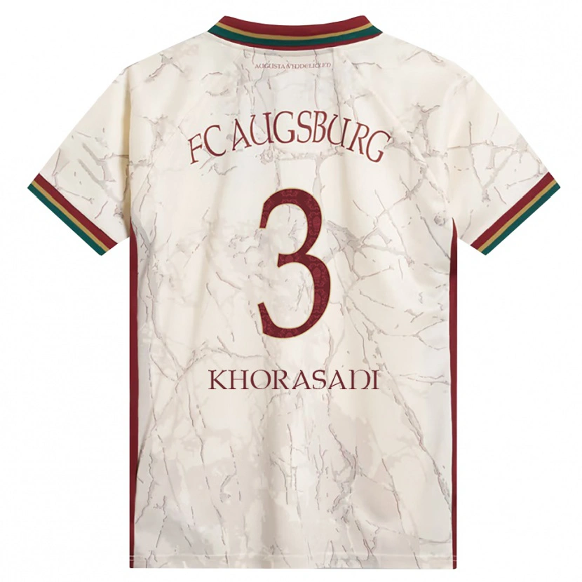 Danxen Kinderen Ahmad Khorasani #3 Groen Rijst Wit Bordeauxrood Thuisshirt Thuistenue 2026/27 T-Shirt België