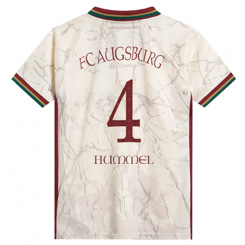 Danxen Kinderen Niklas Hummel #4 Groen Rijst Wit Bordeauxrood Thuisshirt Thuistenue 2026/27 T-Shirt België
