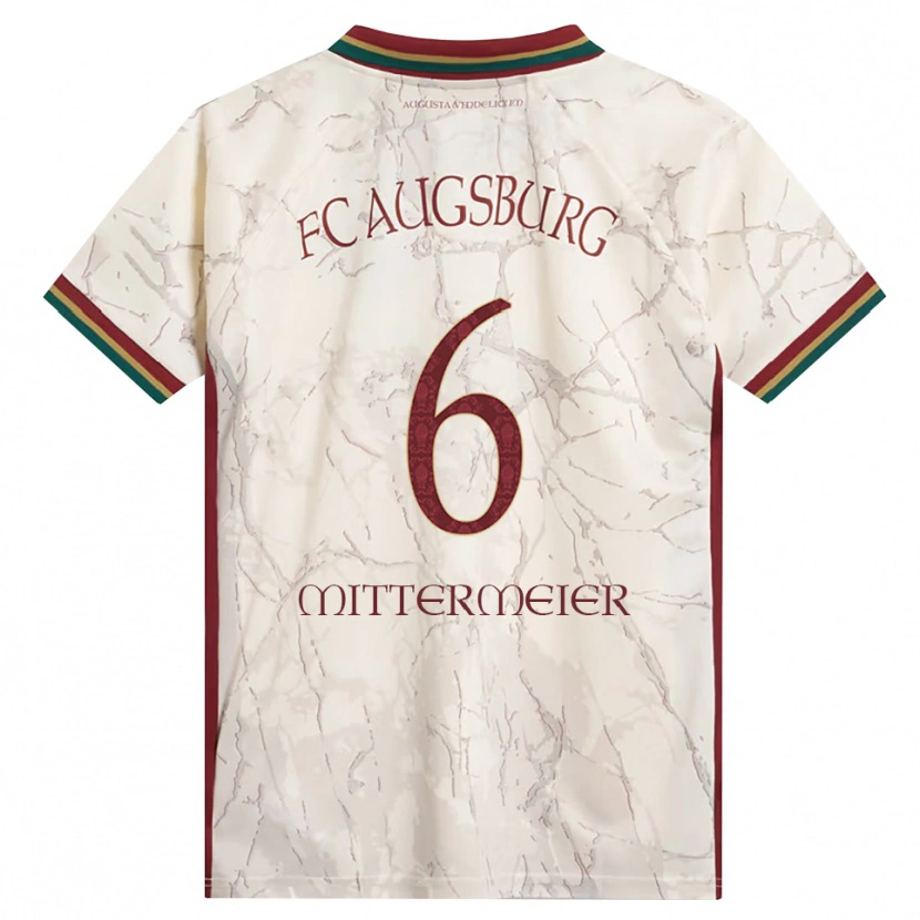 Danxen Kinderen Stefanie Mittermeier #6 Groen Rijst Wit Bordeauxrood Thuisshirt Thuistenue 2026/27 T-Shirt België
