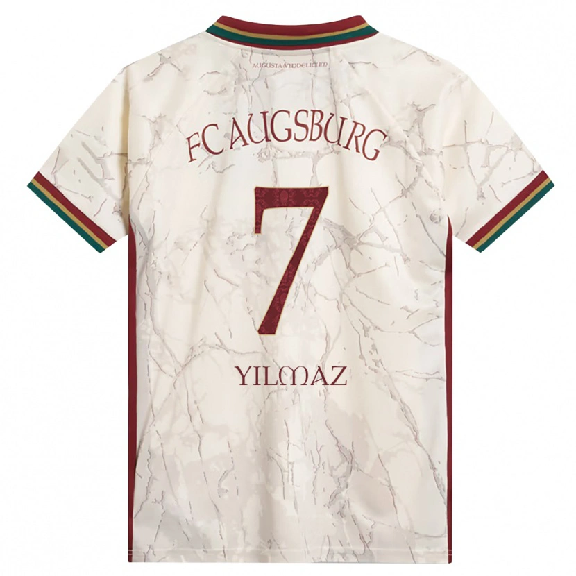 Danxen Kinderen Eren Yılmaz #7 Groen Rijst Wit Bordeauxrood Thuisshirt Thuistenue 2026/27 T-Shirt België