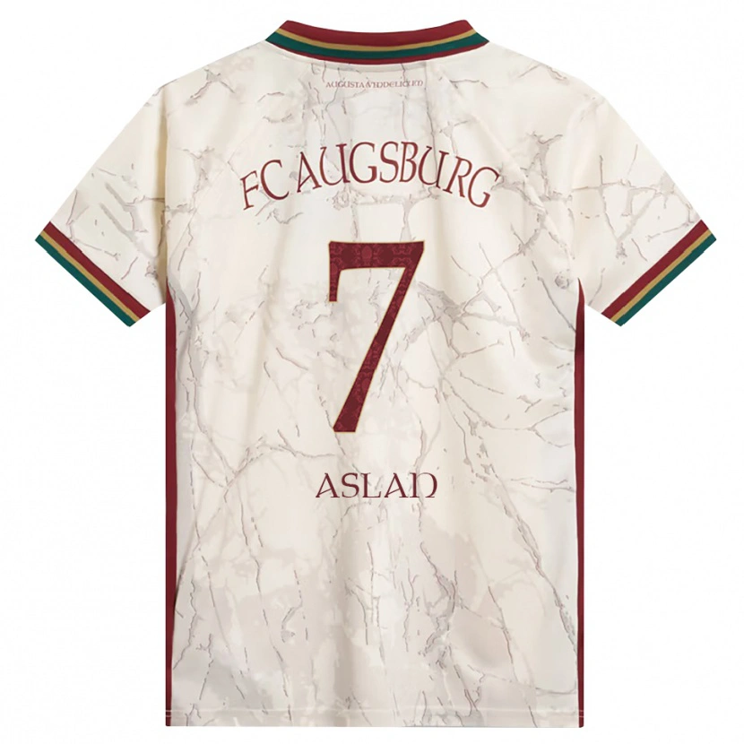 Danxen Kinderen Berkay Aslan #7 Groen Rijst Wit Bordeauxrood Thuisshirt Thuistenue 2026/27 T-Shirt België