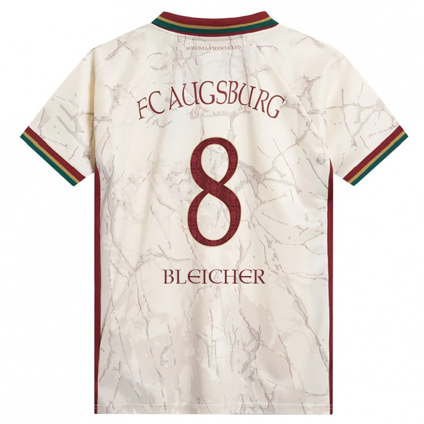 Danxen Kinderen Franz Xaver Bleicher #8 Groen Rijst Wit Bordeauxrood Thuisshirt Thuistenue 2026/27 T-Shirt België