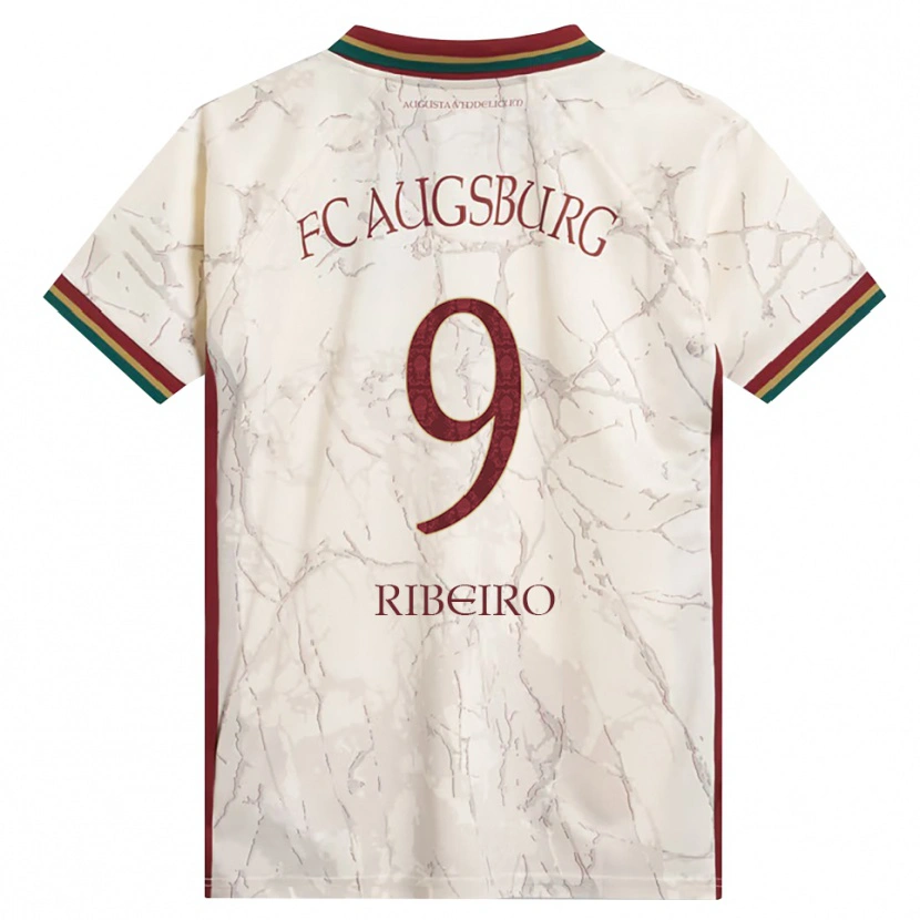 Danxen Kinderen Rodrigo Ribeiro #9 Groen Rijst Wit Bordeauxrood Thuisshirt Thuistenue 2026/27 T-Shirt België