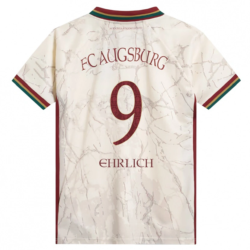 Danxen Kinderen Lucas Ehrlich #9 Groen Rijst Wit Bordeauxrood Thuisshirt Thuistenue 2026/27 T-Shirt België