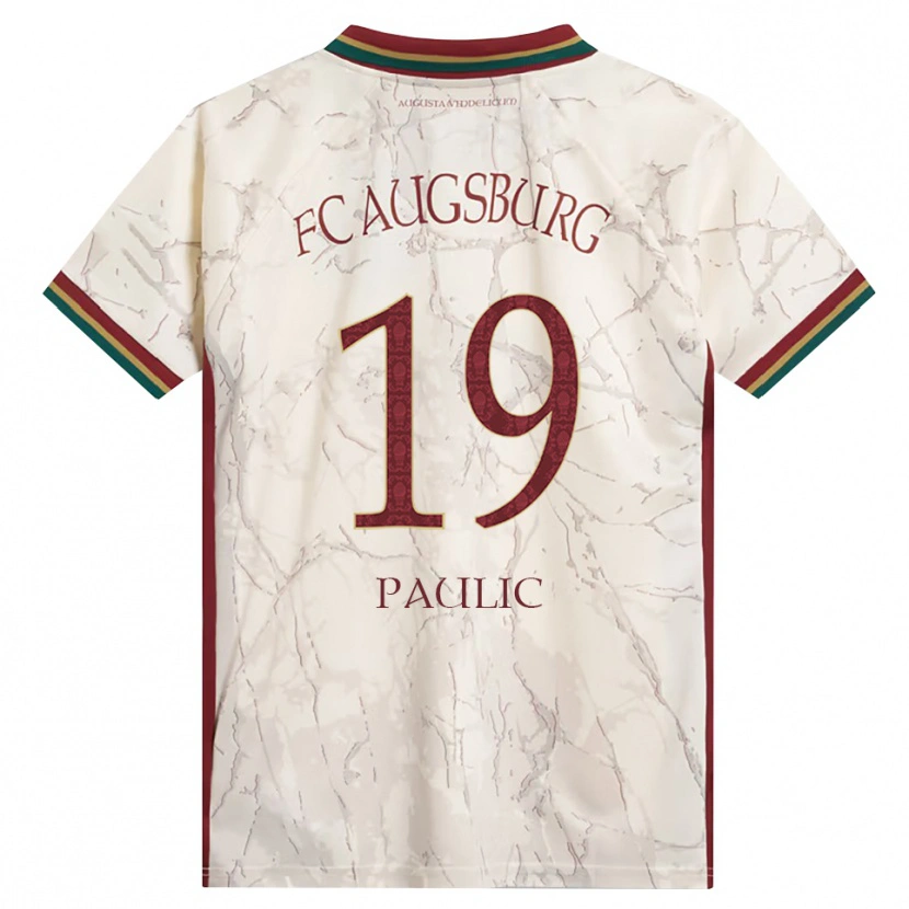 Danxen Kinderen Anthony Paulic #19 Groen Rijst Wit Bordeauxrood Thuisshirt Thuistenue 2026/27 T-Shirt België