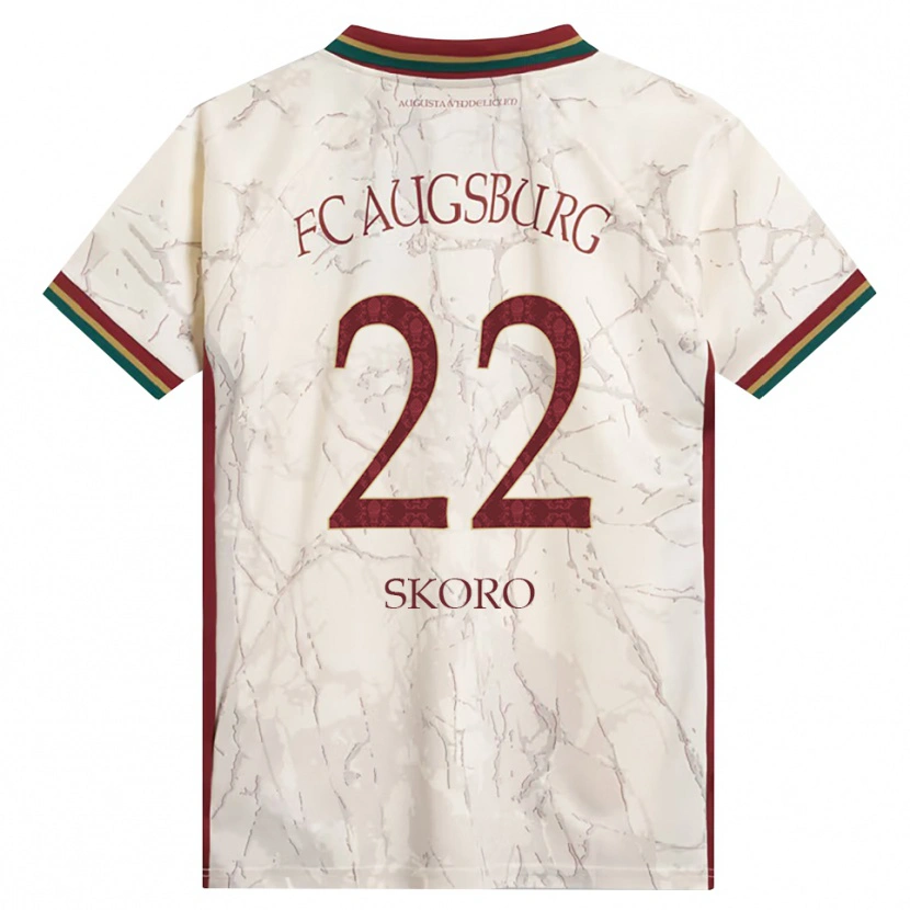 Danxen Kinderen Luka Skoro #22 Groen Rijst Wit Bordeauxrood Thuisshirt Thuistenue 2026/27 T-Shirt België