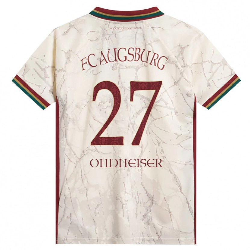 Danxen Kinderen Nico Ohnheiser #27 Groen Rijst Wit Bordeauxrood Thuisshirt Thuistenue 2026/27 T-Shirt België