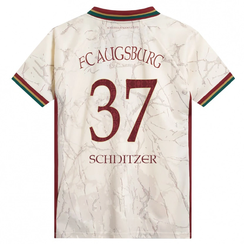 Danxen Kinderen Tim Schnitzer #37 Groen Rijst Wit Bordeauxrood Thuisshirt Thuistenue 2026/27 T-Shirt België