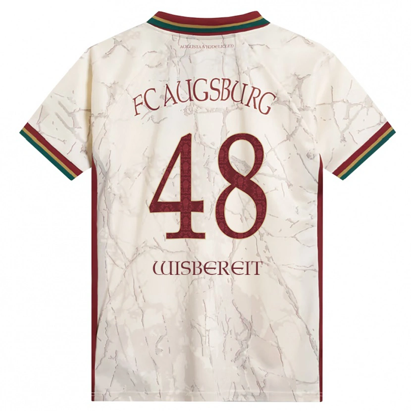 Danxen Kinderen Tom Wisbereit #48 Groen Rijst Wit Bordeauxrood Thuisshirt Thuistenue 2026/27 T-Shirt België