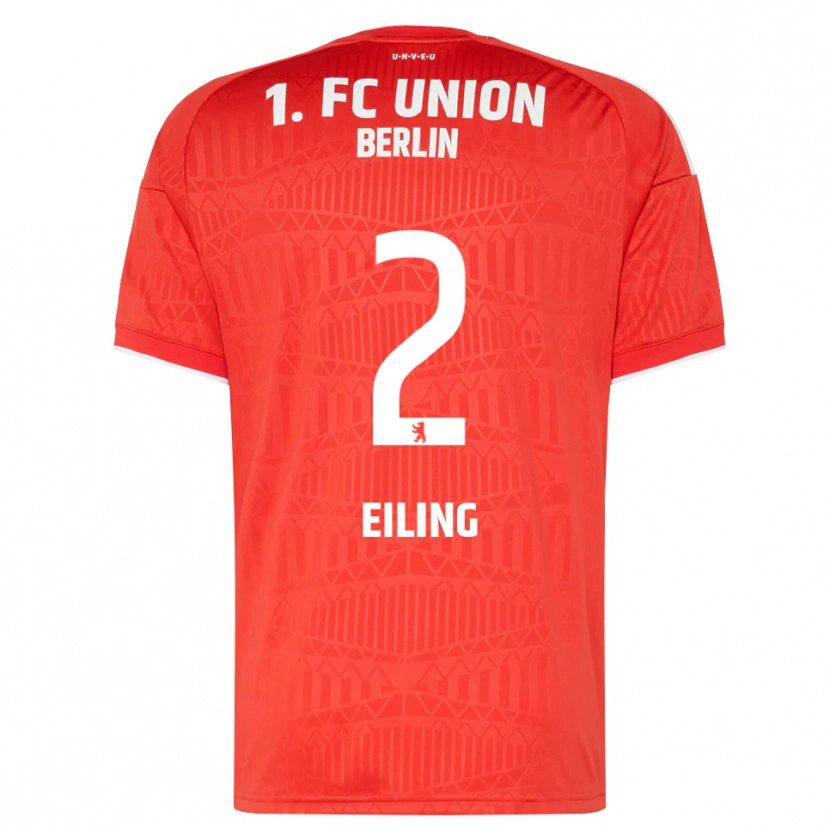 Danxen Kinderen Phillip Eiling #2 Rood Wit Thuisshirt Thuistenue 2026/27 T-Shirt België