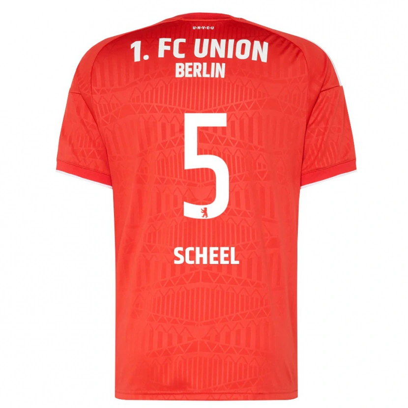 Danxen Kinderen Luca Scheel #5 Rood Wit Thuisshirt Thuistenue 2026/27 T-Shirt België