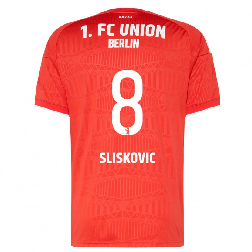 Danxen Kinderen Duje Sliskovic #8 Rood Wit Thuisshirt Thuistenue 2026/27 T-Shirt België
