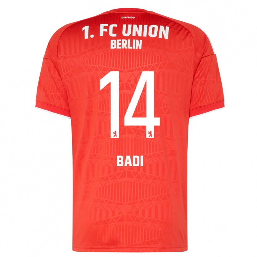 Danxen Kinderen Elias Badi #14 Rood Wit Thuisshirt Thuistenue 2026/27 T-Shirt België