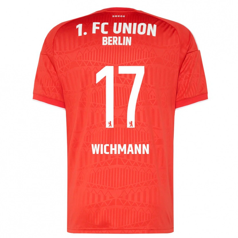Danxen Kinderen Julius Wichmann #17 Rood Wit Thuisshirt Thuistenue 2026/27 T-Shirt België