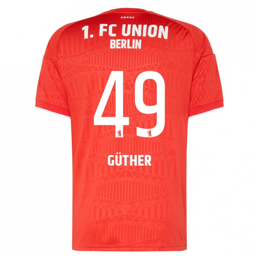 Danxen Kinderen Linus Güther #49 Rood Wit Thuisshirt Thuistenue 2026/27 T-Shirt België