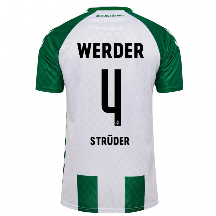 Danxen Kinderen Mika Strüder #4 Groen Wit Thuisshirt Thuistenue 2026/27 T-Shirt België