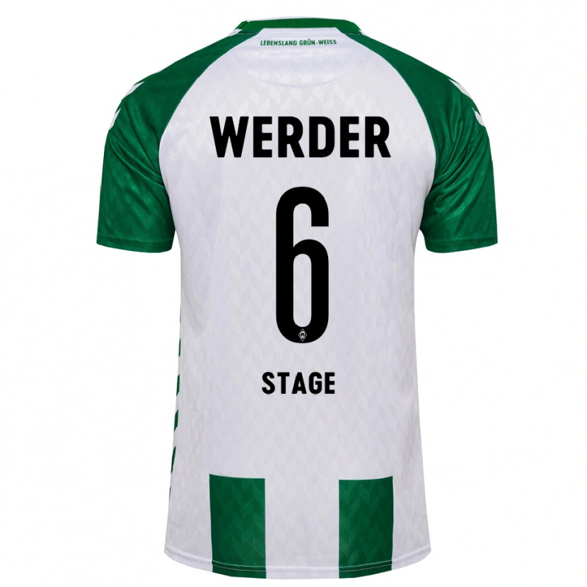 Danxen Kinderen Jens Stage #6 Groen Wit Thuisshirt Thuistenue 2026/27 T-Shirt België