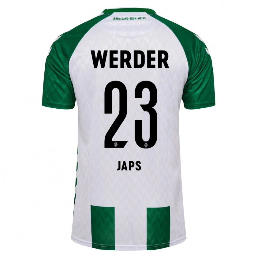 Danxen Kinderen Adrian Japs #23 Groen Wit Thuisshirt Thuistenue 2026/27 T-Shirt België