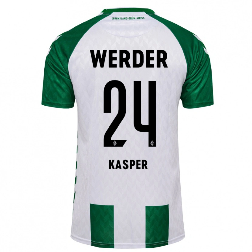 Danxen Kinderen Dominik Kasper #24 Groen Wit Thuisshirt Thuistenue 2026/27 T-Shirt België