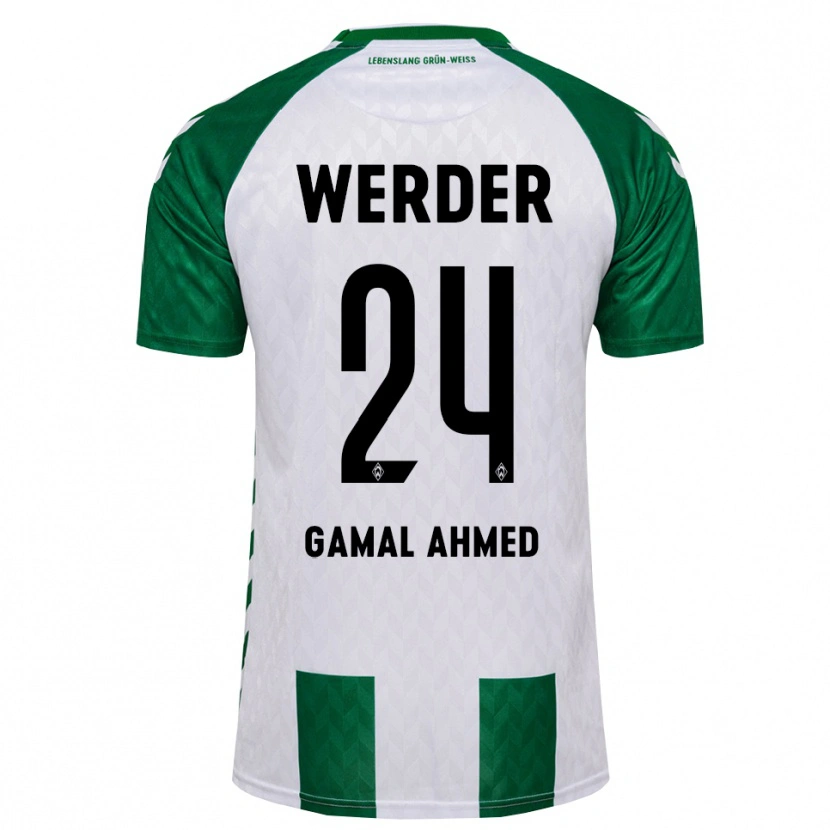Danxen Kinderen Adam Gamal Ahmed #24 Groen Wit Thuisshirt Thuistenue 2026/27 T-Shirt België