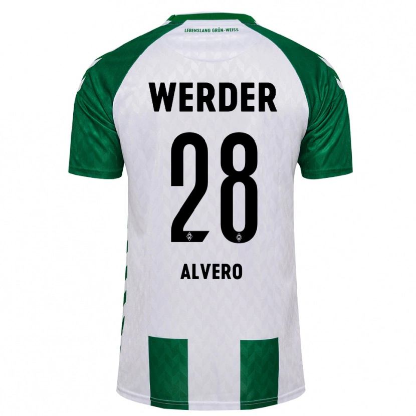 Danxen Kinderen Skelly Alvero #28 Groen Wit Thuisshirt Thuistenue 2026/27 T-Shirt België