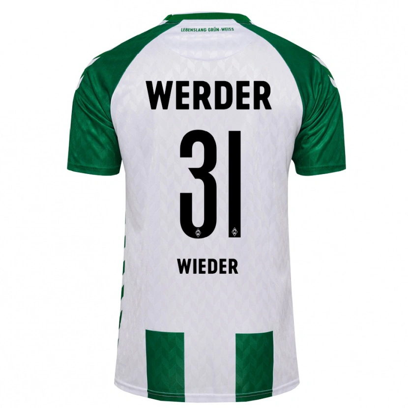 Danxen Kinderen Verena Wieder #31 Groen Wit Thuisshirt Thuistenue 2026/27 T-Shirt België