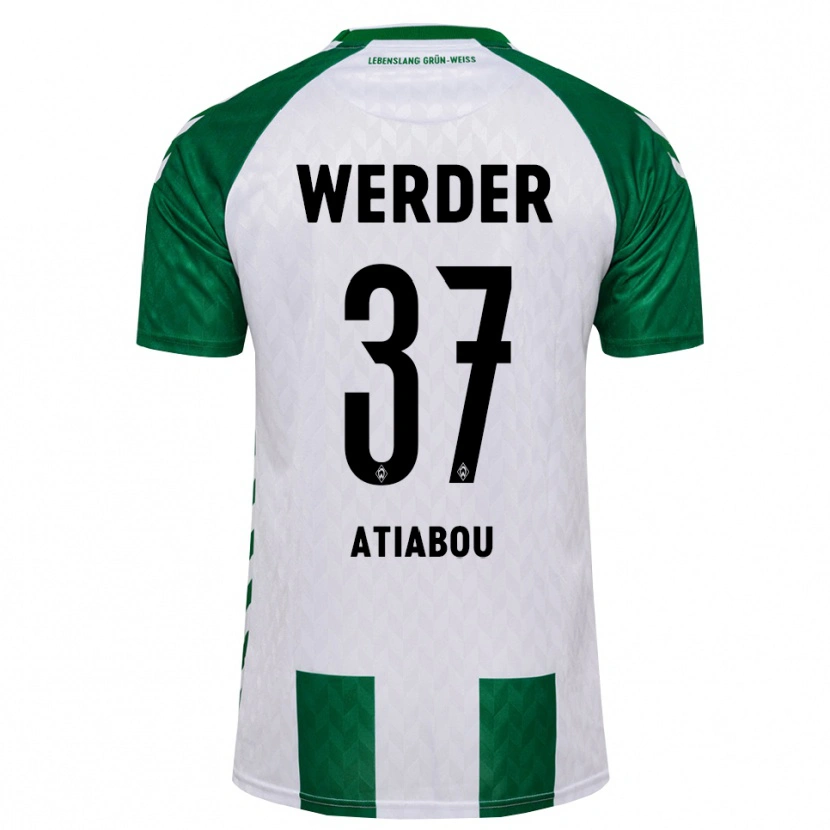 Danxen Kinderen Benjamin Atiabou #37 Groen Wit Thuisshirt Thuistenue 2026/27 T-Shirt België