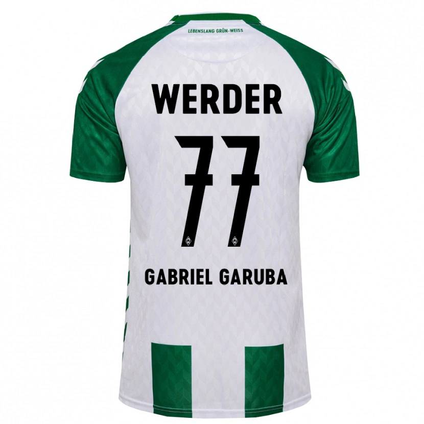 Danxen Kinderen Najib Gabriel Garuba #77 Groen Wit Thuisshirt Thuistenue 2026/27 T-Shirt België