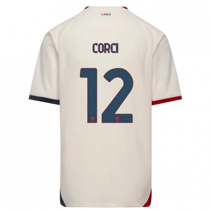 Danxen Kinderen Tommaso Corci #12 Off-White Rood Uitshirt Uittenue 2026/27 T-Shirt België