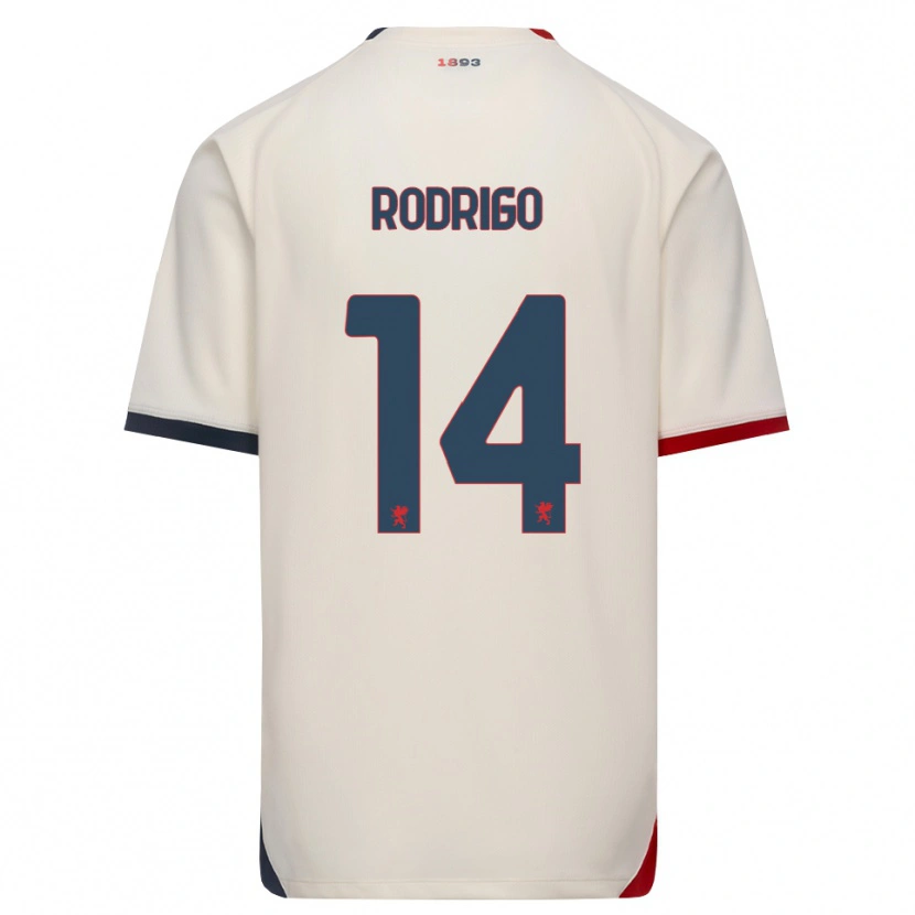 Danxen Kinderen Rodrigo Delgado De Albuquerque #14 Off-White Rood Uitshirt Uittenue 2026/27 T-Shirt België