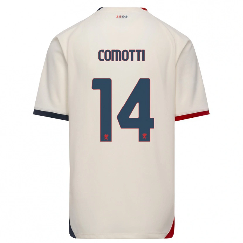 Danxen Kinderen Manuel Comotti #14 Off-White Rood Uitshirt Uittenue 2026/27 T-Shirt België