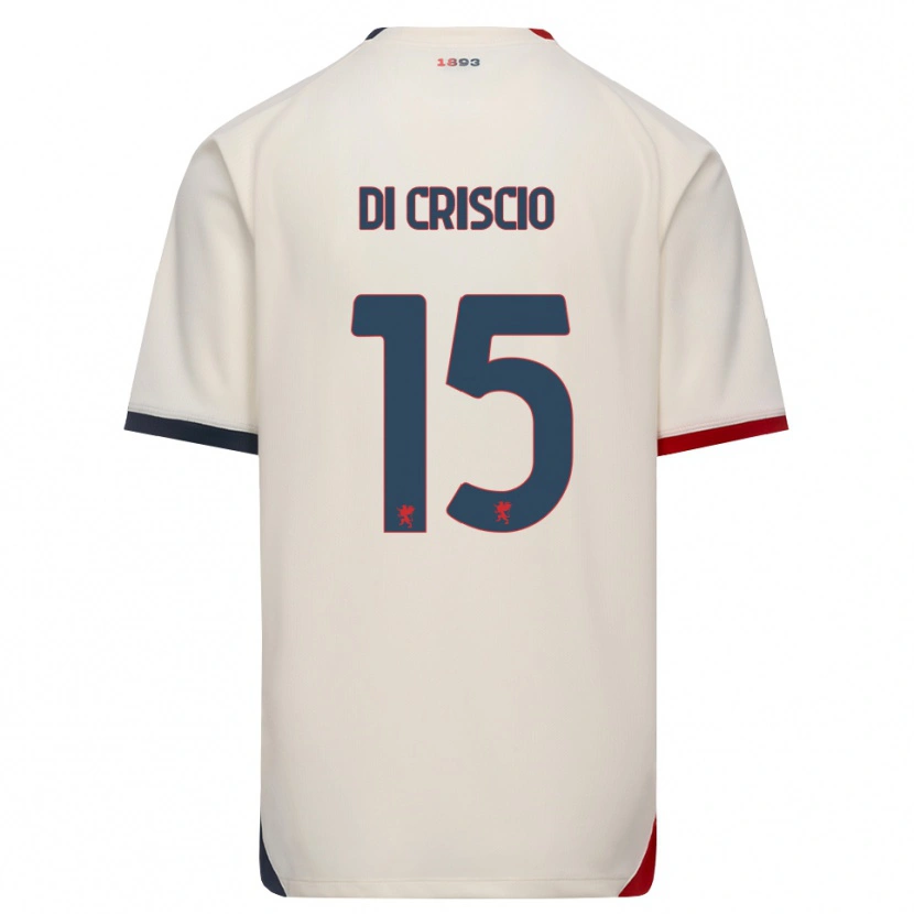 Danxen Kinderen Federica Di Criscio #15 Off-White Rood Uitshirt Uittenue 2026/27 T-Shirt België