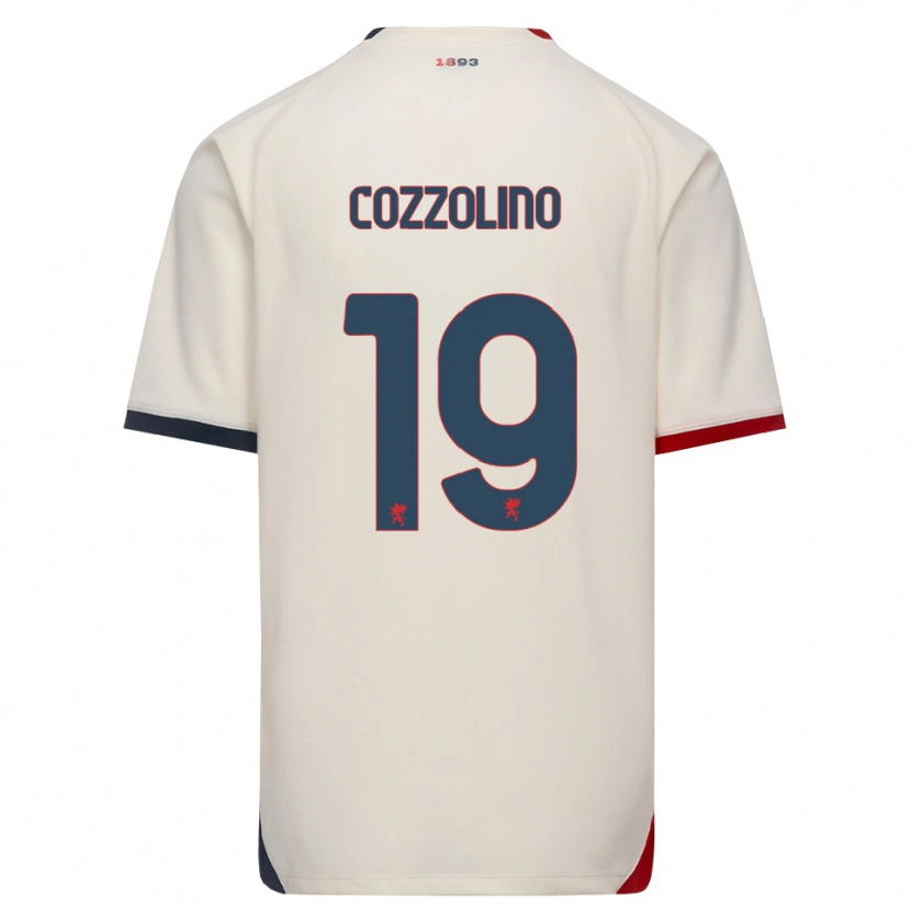 Danxen Kinderen Carmine Cozzolino #19 Off-White Rood Uitshirt Uittenue 2026/27 T-Shirt België