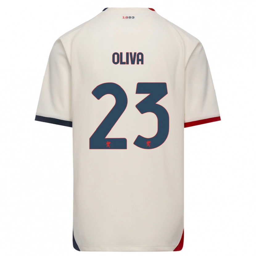 Danxen Kinderen Eleonora Oliva #23 Off-White Rood Uitshirt Uittenue 2026/27 T-Shirt België