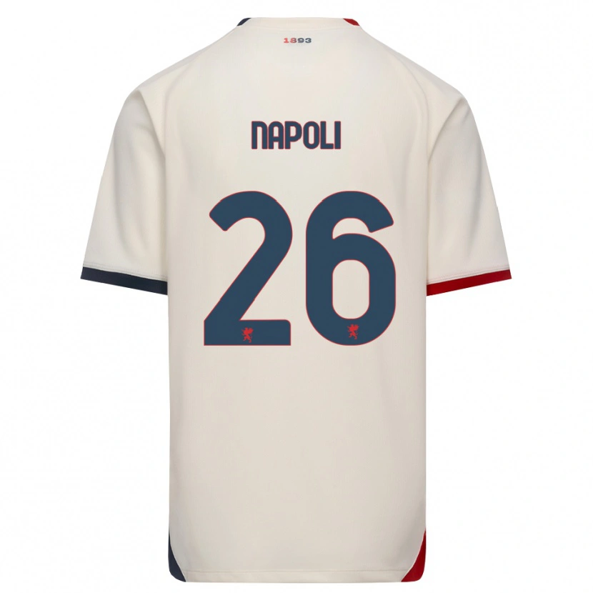 Danxen Kinderen Pietro Napoli #26 Off-White Rood Uitshirt Uittenue 2026/27 T-Shirt België