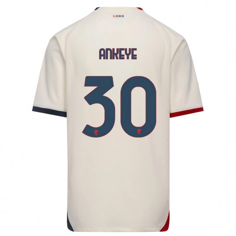 Danxen Kinderen David Ankeye #30 Off-White Rood Uitshirt Uittenue 2026/27 T-Shirt België