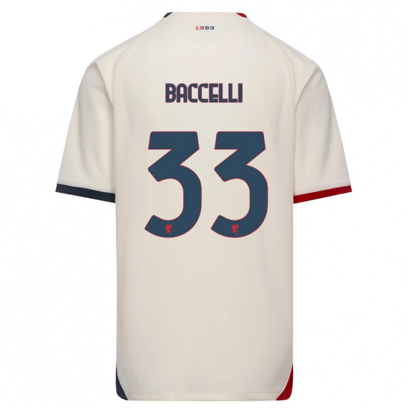 Danxen Kinderen Pietro Baccelli #33 Off-White Rood Uitshirt Uittenue 2026/27 T-Shirt België