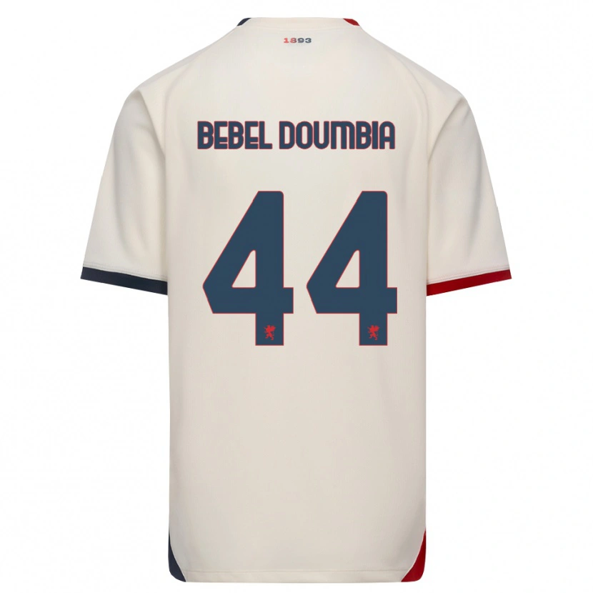 Danxen Kinderen Chec Bebel Doumbia #44 Off-White Rood Uitshirt Uittenue 2026/27 T-Shirt België