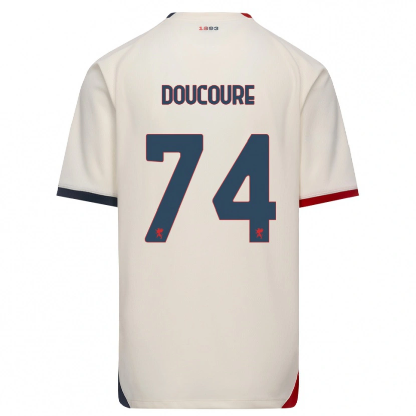 Danxen Kinderen Mamedi Doucouré #74 Off-White Rood Uitshirt Uittenue 2026/27 T-Shirt België