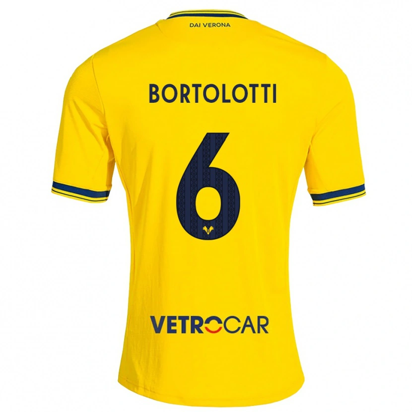 Danxen Kinderen Marco Bortolotti #6 Geel Rood Uitshirt Uittenue 2026/27 T-Shirt België