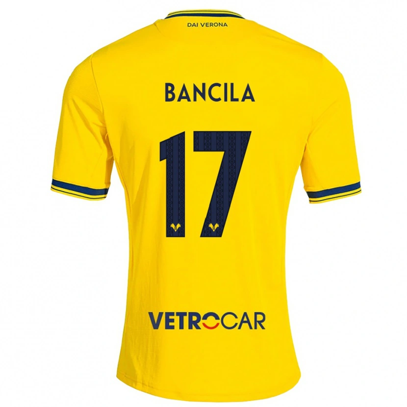 Danxen Kinderen Darius Bancila #17 Geel Rood Uitshirt Uittenue 2026/27 T-Shirt België