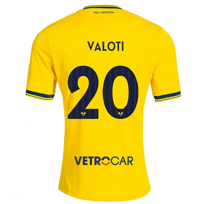 Danxen Kinderen Alessandro Valoti #20 Geel Rood Uitshirt Uittenue 2026/27 T-Shirt België