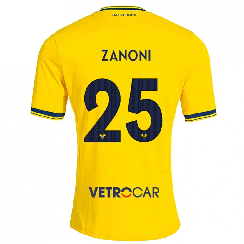 Danxen Kinderen Greta Zanoni #25 Geel Rood Uitshirt Uittenue 2026/27 T-Shirt België