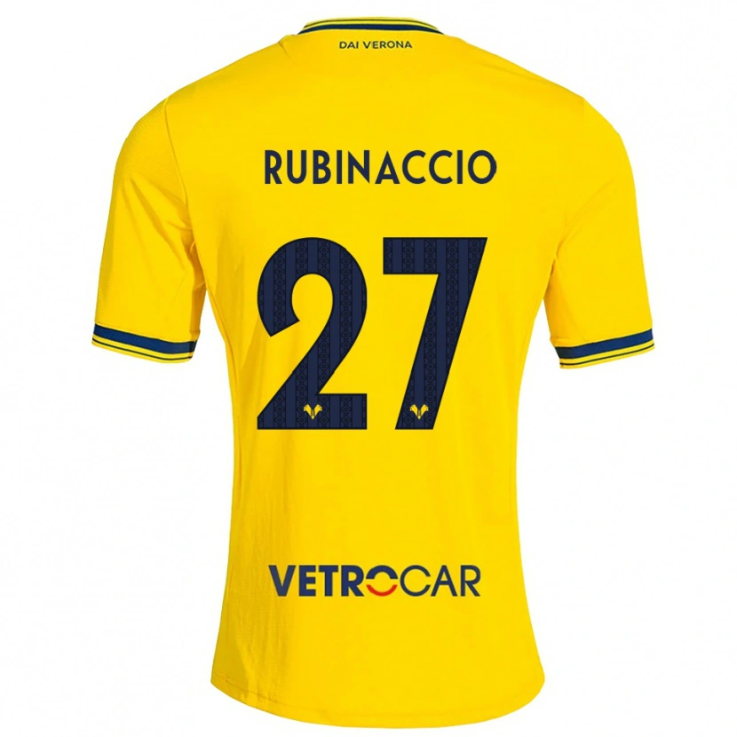 Danxen Kinderen Nikol Rubinaccio #27 Geel Rood Uitshirt Uittenue 2026/27 T-Shirt België
